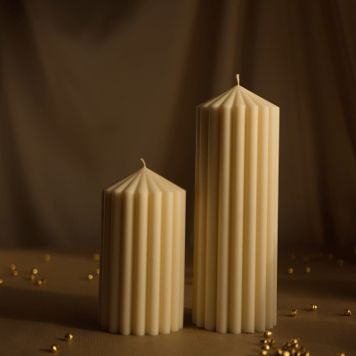 Pillar Candle Set | Świece sojowe - obrazek 3